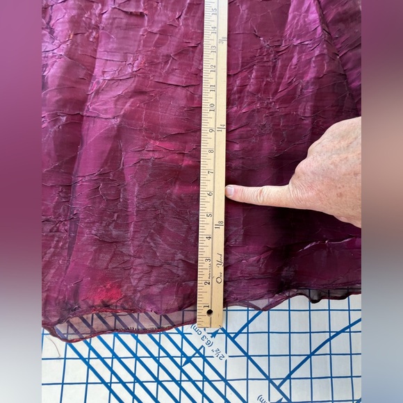 CRIMSON by Lawrence Kurtz STUNNING BURGUNDY LAYERED SKIRT Sz 4 PROM EVENING WEAR - Picture 6 of 9